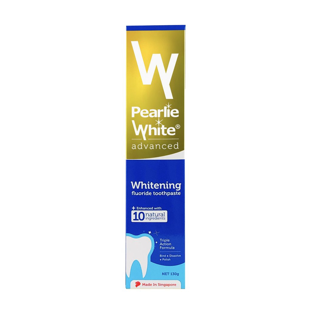 Pearlie White Advanced Whitening Enhanced Fluoride Toothpaste 130g