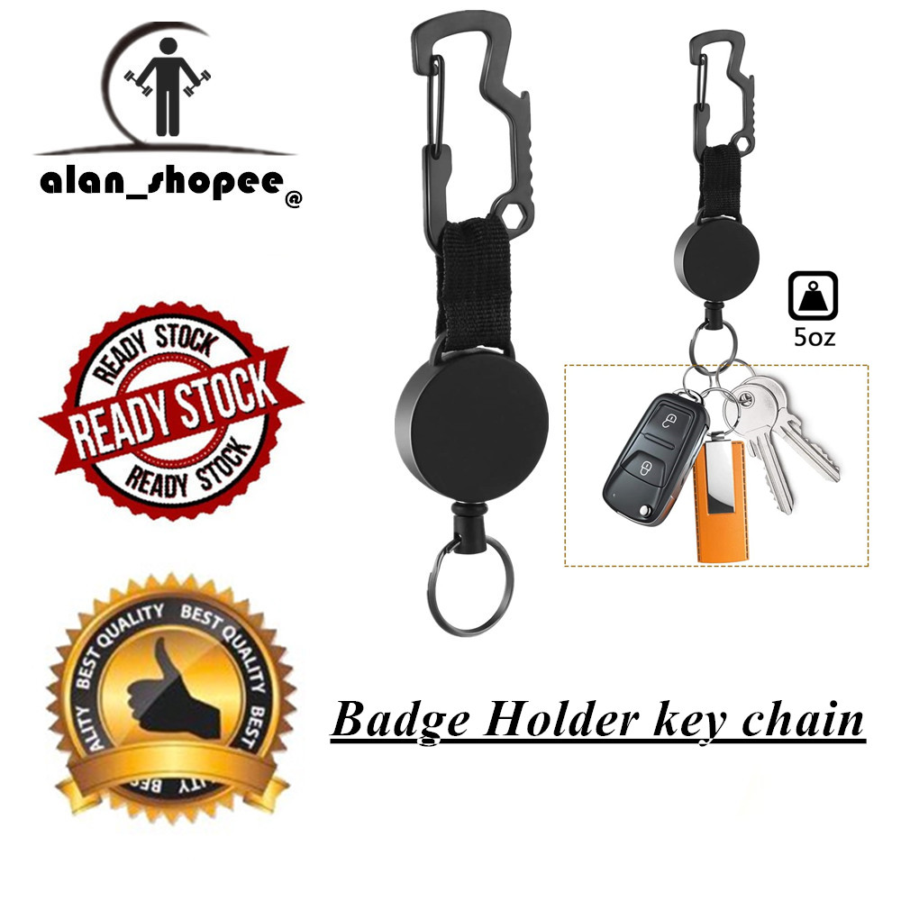 8368円 【SALE／78%OFF】 60 Pack Heavy Duty Retractable Badge Holder Reel with Belt Clip Key Ring an
