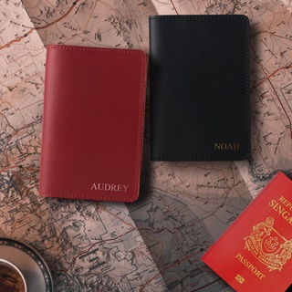 Passport Holder Personalised | Alskar TerraExplorer Embossed Genuine Leather Passport Cover
