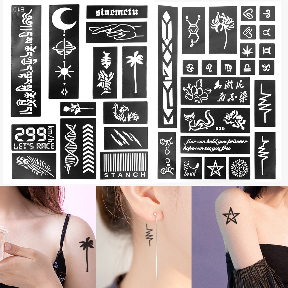 Image of NewCraft 6Colors Tattoos Kit Ink for Women Men Temporary Tattoo Stickers Fake Inkbox Semi Permanent Jagua Gel Simulation #4