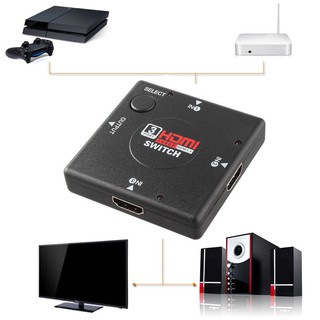 【stock】mini Switcher definition video 3 Port HDMI Switch Splitter for HDTV PS3 1080P