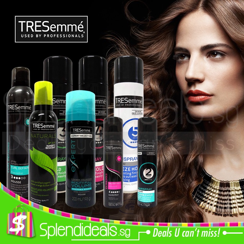 OFFER) TRESemme Hair Styling | Extra Hold | Firm Hold | Flexible Hold |  Freeze Hold | Make Waves | Salon Finish | Shopee Singapore