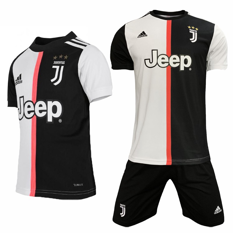 19 20 Juventus Home Jersi Football Jersey Soccer Jersey Kit Top Pant Set Newest Jersi Shopee Singapore