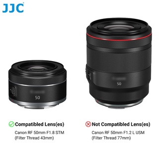 JJC ES-65B Reversible Lens Hood Dedicated for Canon RF 50mm f/1.8 STM ...