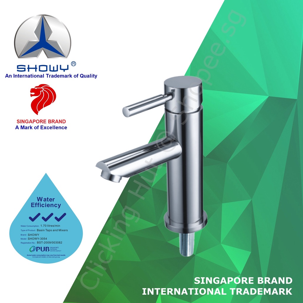 [SG LOCAL SELLER] SHOWY "Glassful" 185mm Basin Tap / Bathroom Single