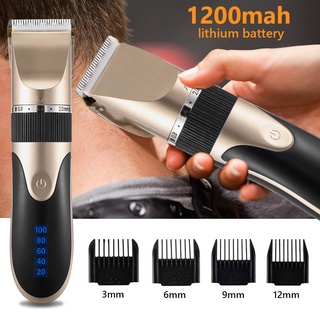 Professional Hair Clipper Men's Barber Beard Trimmer Rechargeable Hair Cutting Machine Low Noise Adult Kid Haircut