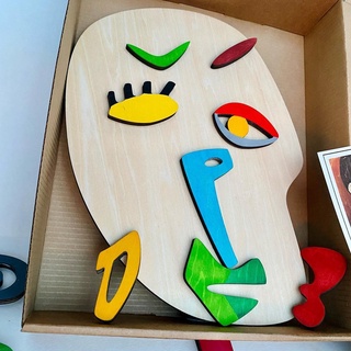 3D Kids Wooden Montessori Jigsaw Puzzle Children's Educational Stress Relief Face Puzzle #3