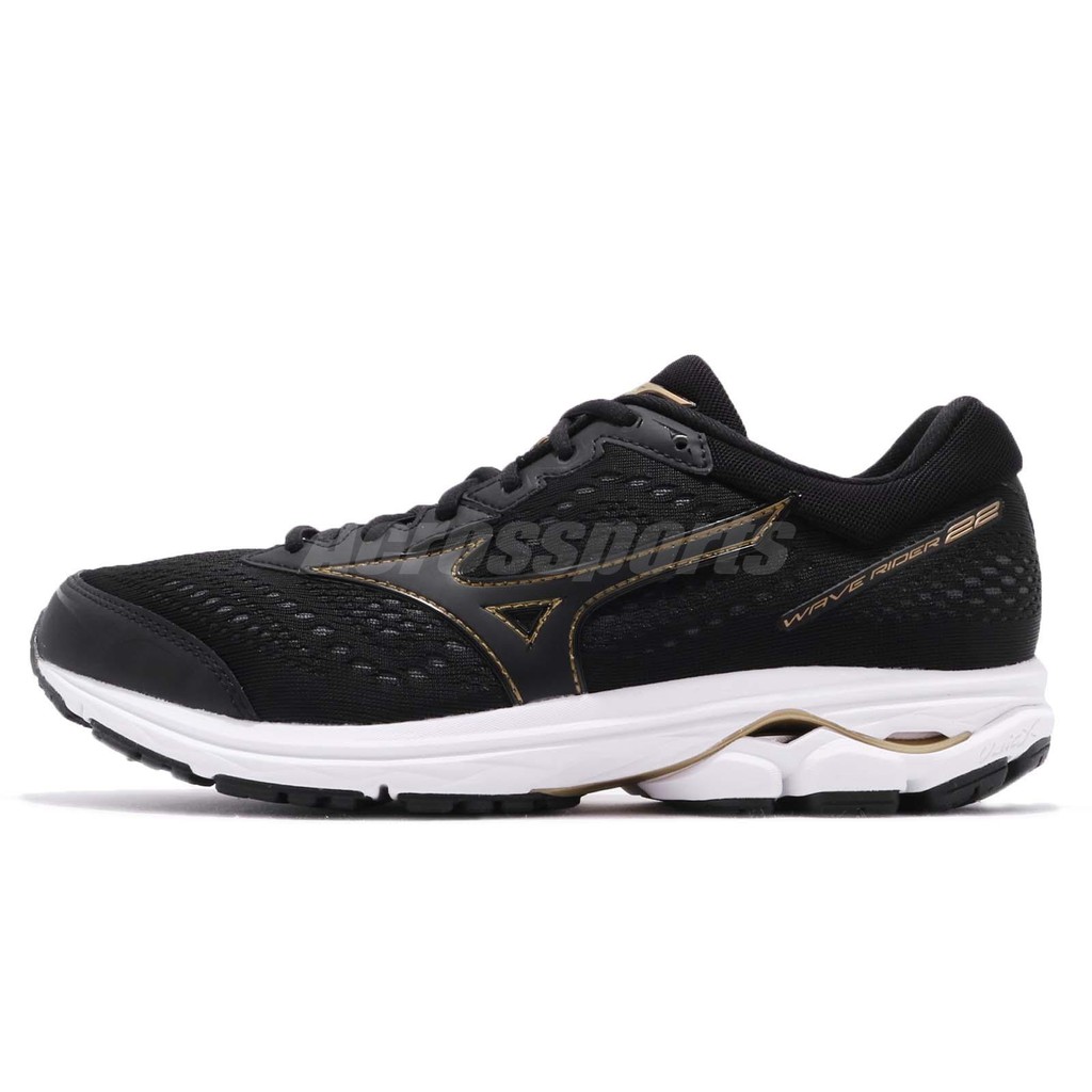 mizuno wave rider 22 black gold