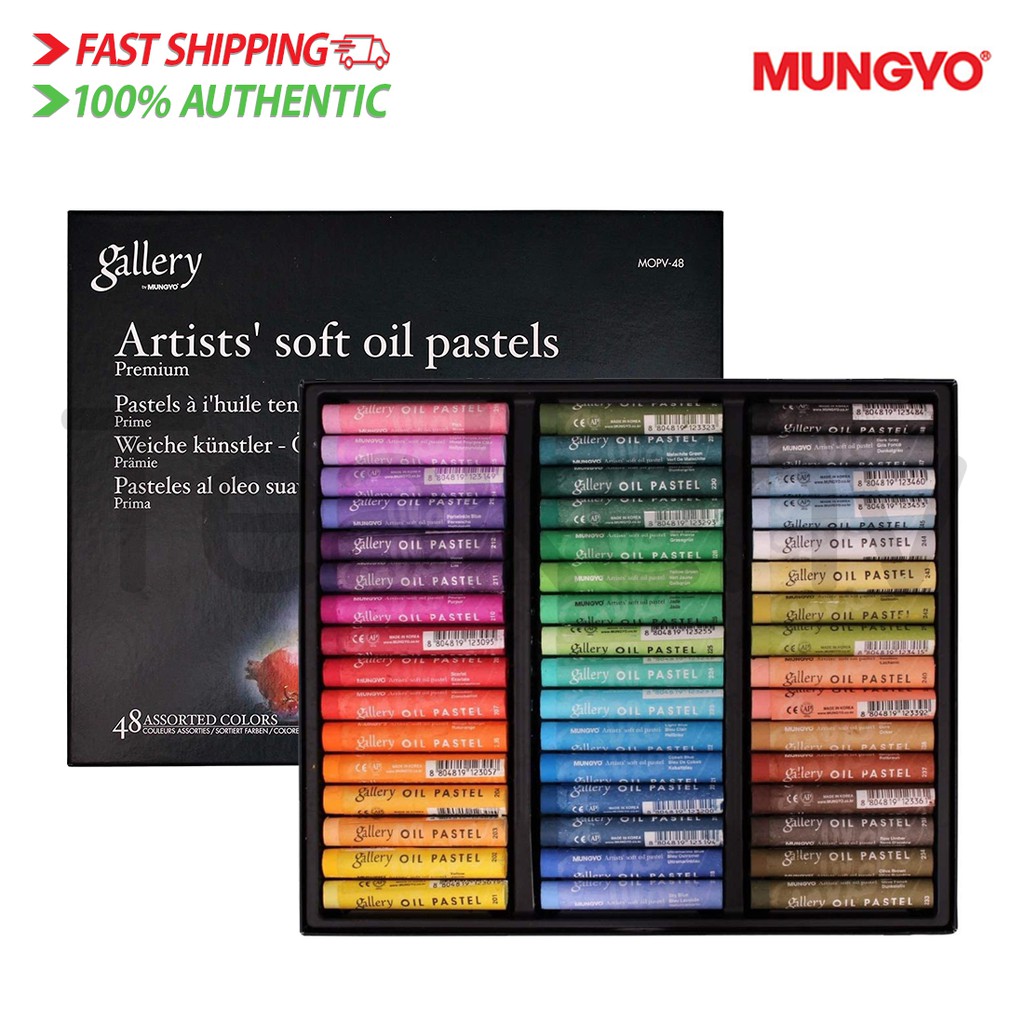 Mungyo Gallery Soft oil pastels set of 48 Assorted Colors Made in Korea