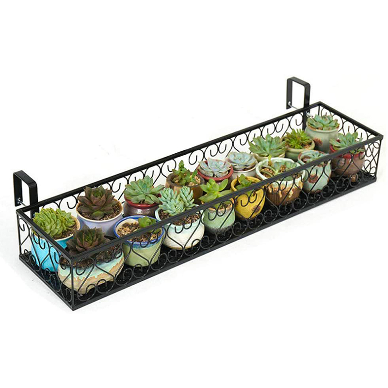 WONZOM Flower Potted Plant Rack Balcony Flower Pot Rack Succulent