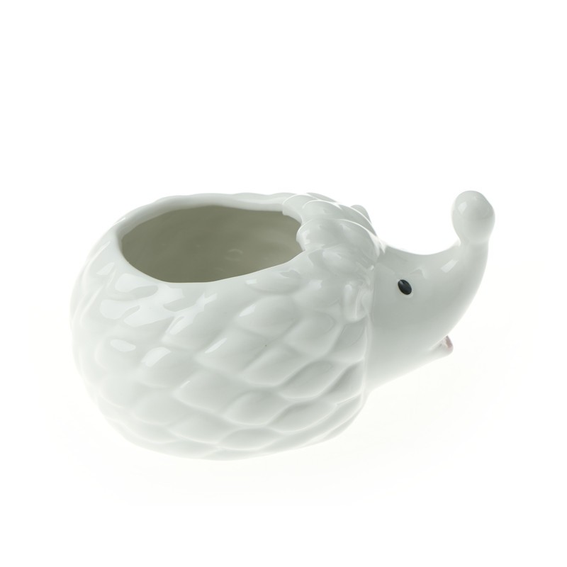 Lovely Hedgehog Ceramic Flower Pot for Succulents Cactus Plants MiniPotPlanter V