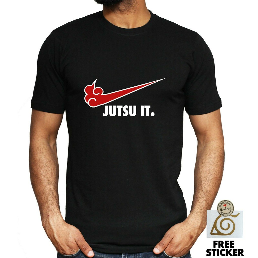 New 2021 Men T Shirt Akatsuki Jutsu It Naruto Funny Parody Japanese Anime  100% Cotton | Shopee Singapore
