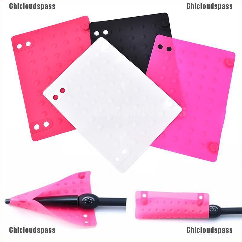 Chicloud Flat Iron Travel Case Heat Resistant Silicone Mat Hair