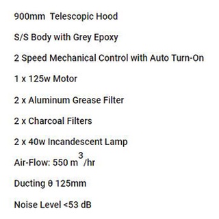 Valenti Telescopic Hood 90cm VH 2029MS #2