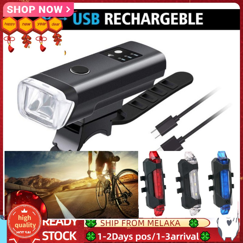 Shop Malaysia Mtb Bike Lights Cycling Light Bicycle Front Light Headlight Rear Taillight Basikal Lampu Bicycle Accessories 自行车灯 Shopee Singapore