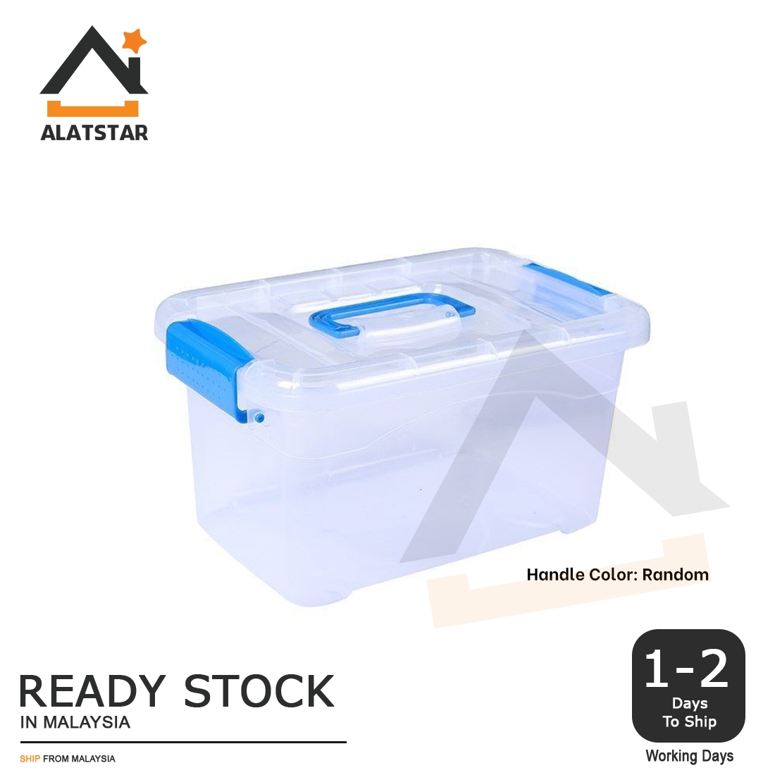 Alatstar Multipurpose Transparent Storage Box With Handle Bekas Simpan Barang Murah Toy Office Kitchen Make Up Shopee Singapore