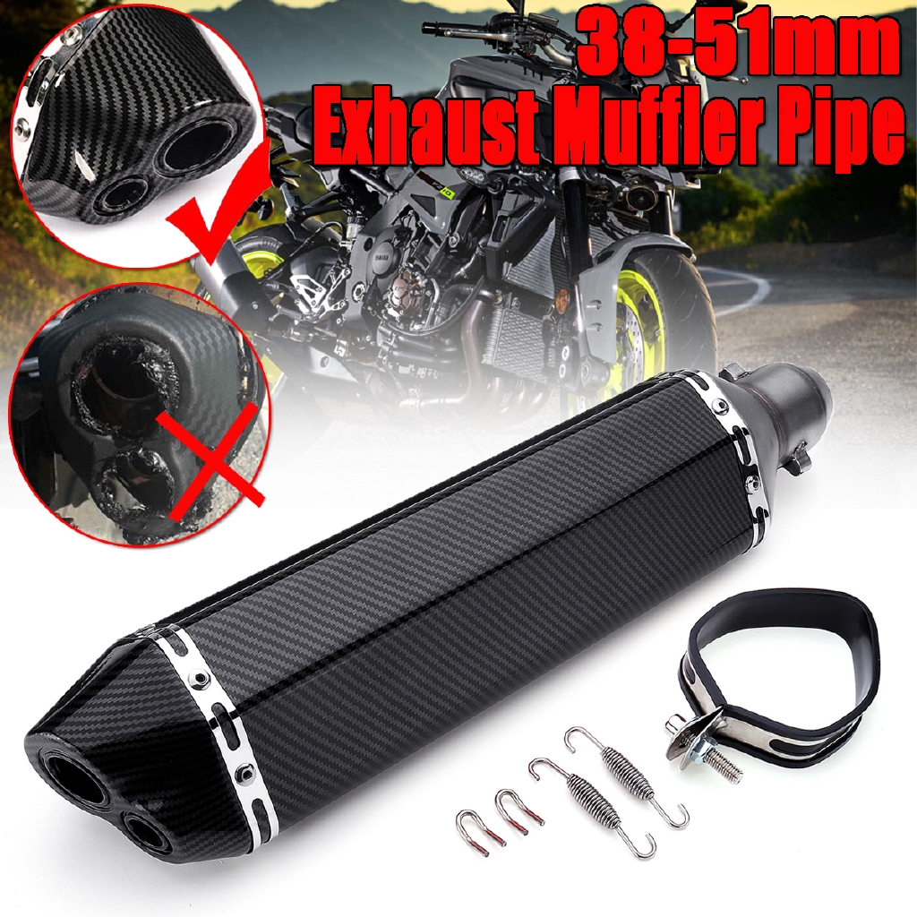 Parts & Accessories Aluminum Threeoutlet Exhaust Pipe No DB Killer For