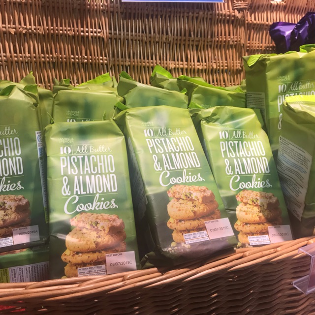 Marks Spencer All Butter Pistachio Almond Cookies Bbd 18 Aug 2021 Shopee Singapore