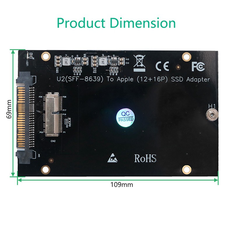 Pcie Ssd To Sff 8639 U 2 Adapter Card For Macbook Air Pro Retina Shopee Singapore