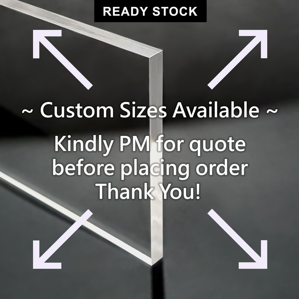 Clear Acrylic Sheet Custom Sizes | Perspex Sheet | Plexiglass Sheet | 1 ...