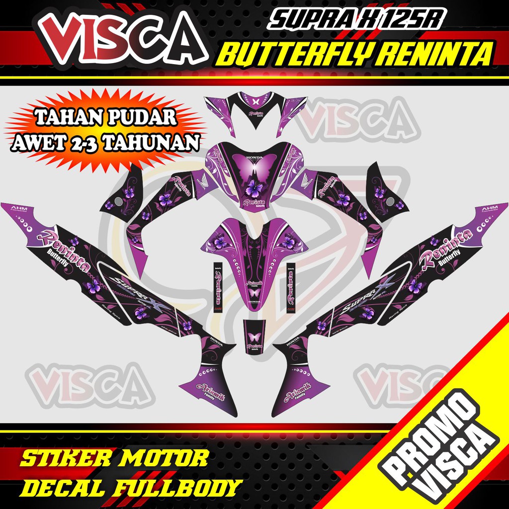 supra x 125 r decal butterfly reninta dekal supra x 125 d ...