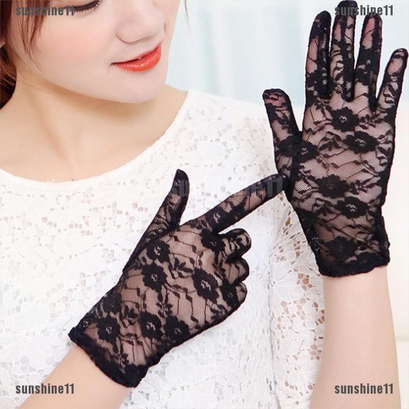 Girls Finger Wedding Hollow-Out Ritual Glove Women Accessories Lace Gloves 
