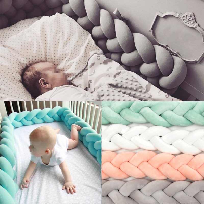 plush crib bumper