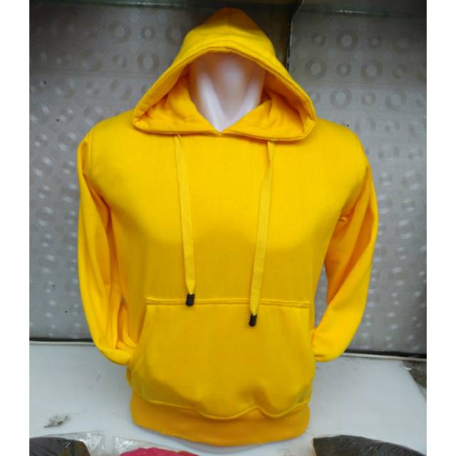 thick yellow hoodie