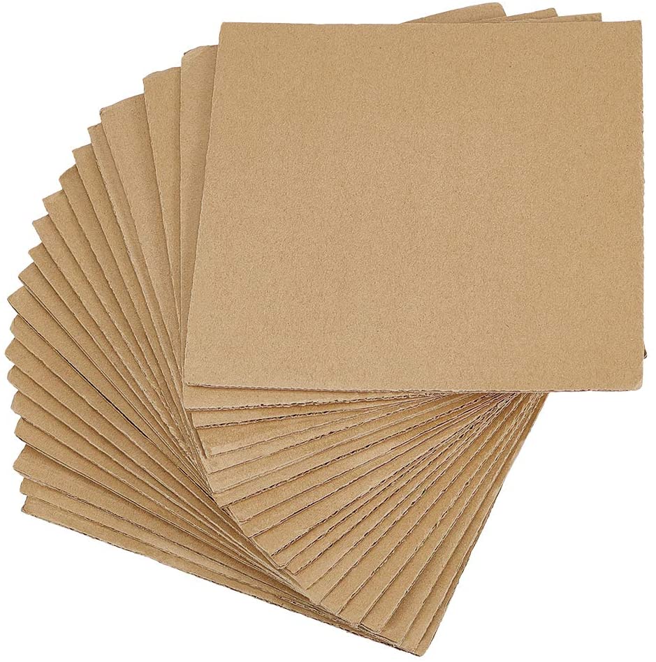 Ready Stock 30pcs Burlywood Corrugated Cardboard Stiffener Pads Protective Sheets Boards Approx Size 200x200mm Square For Packing Mailing Arts And Crafts Shopee Singapore