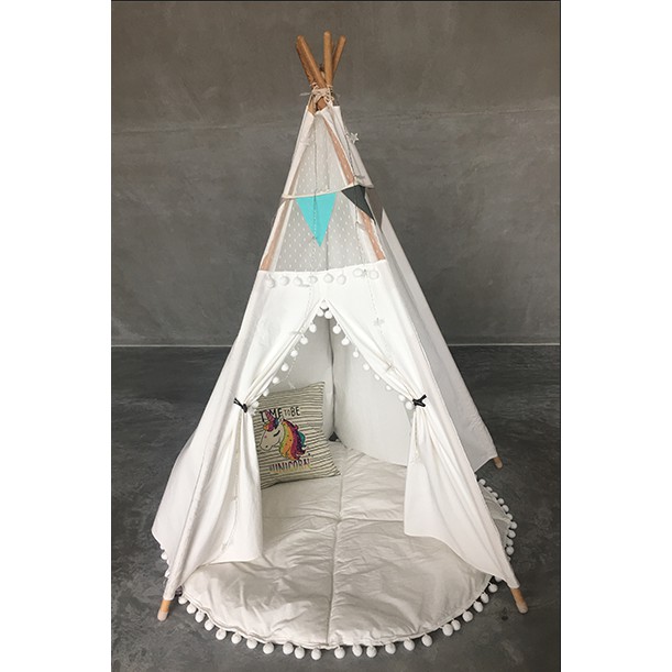 Nevada Beige Hexagon 5-sided Teepee Tent | Shopee Singapore