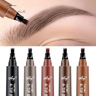 4 Points Eyebrows Pen 4D Hair-like Eyebrow Tattoo Pen Waterproof Ecological Eye Brow Pencil