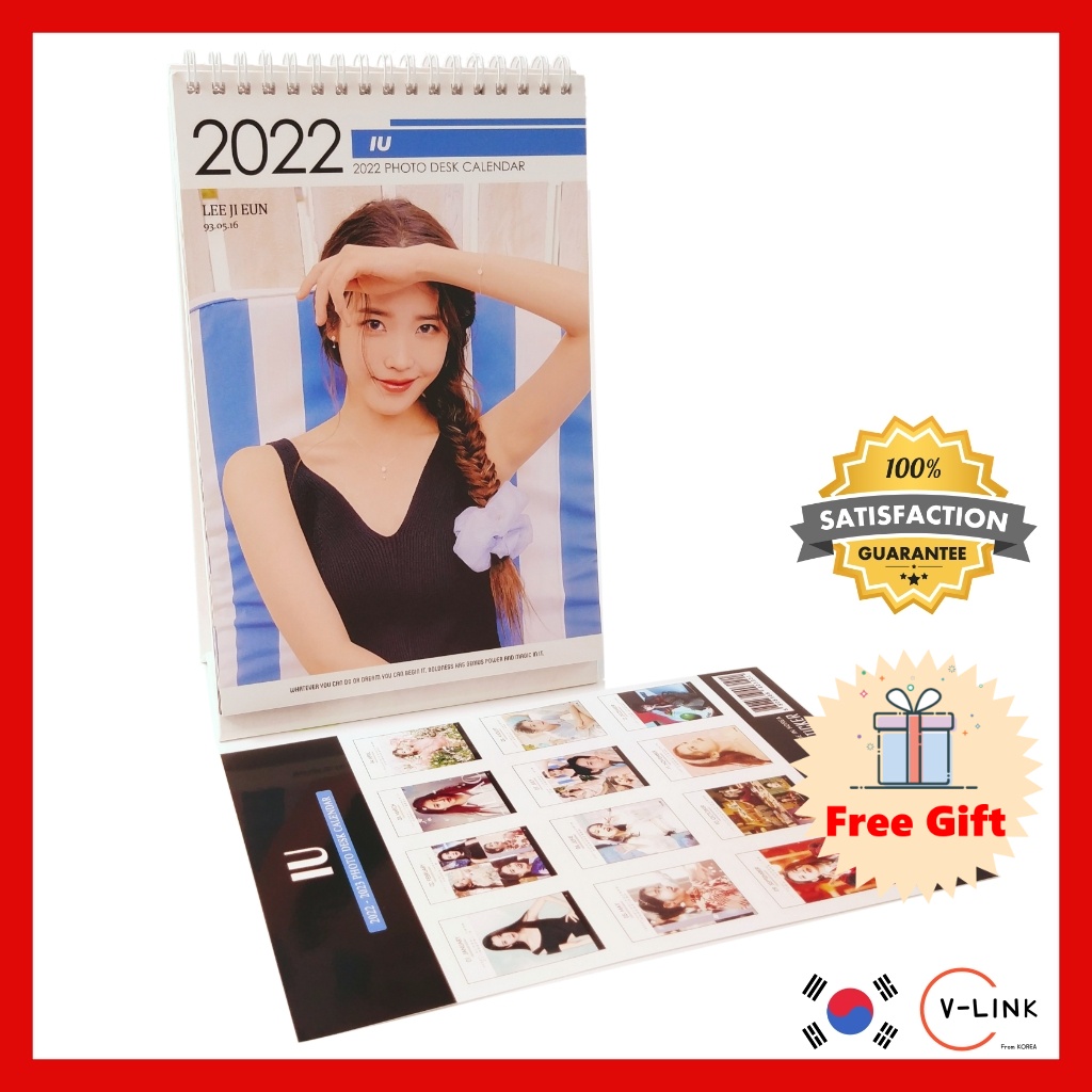 Spring 2022 Iu Calendar K-Pop Girl Group Iu 2022-2023 Photo Desk Calendar With Iu Stickers& Free  Gift Kpop Merch Iu Merchandise | Shopee Singapore