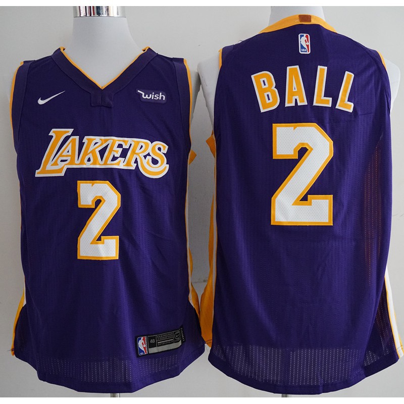 lonzo ball purple jersey