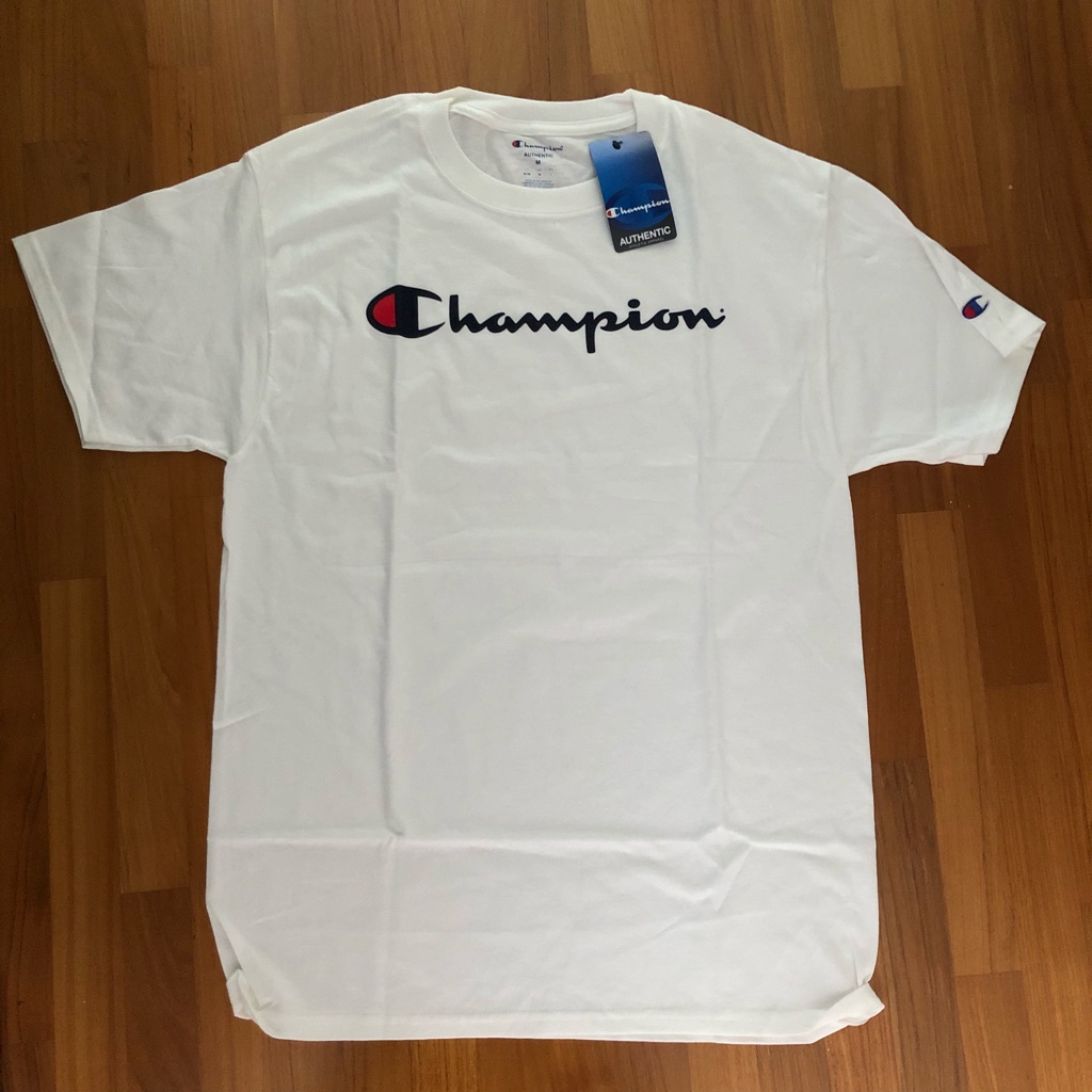 authentic champion shirt vs fake