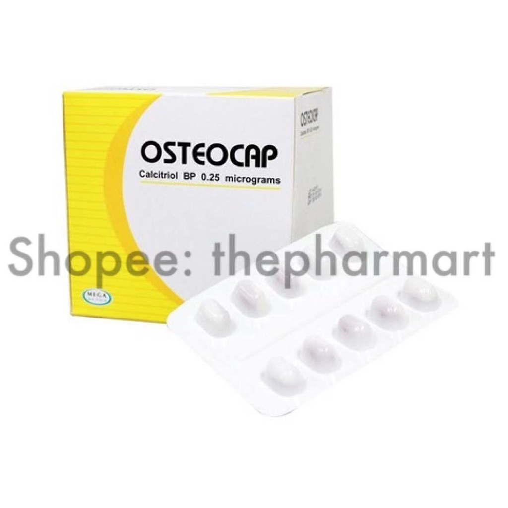 Shop Malaysia Mega Osteocap Calcitriol Rocaltriol Bp 0 25 Mcg 10x10s Exp 05 2022 Shopee Singapore