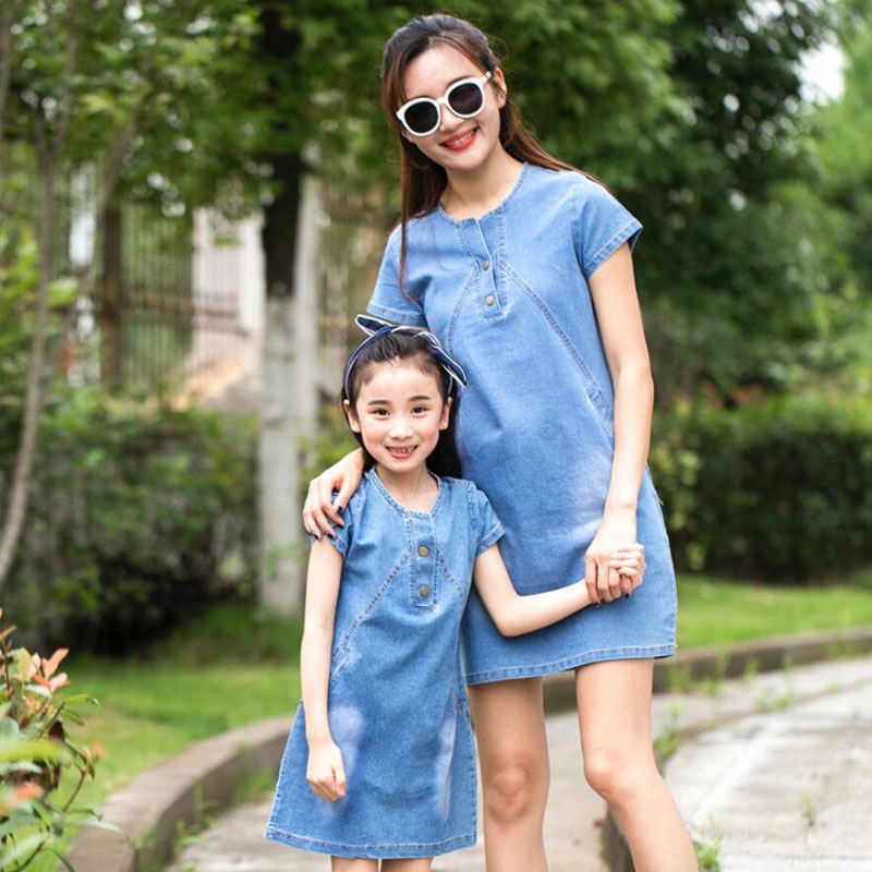 denim dress over t shirt