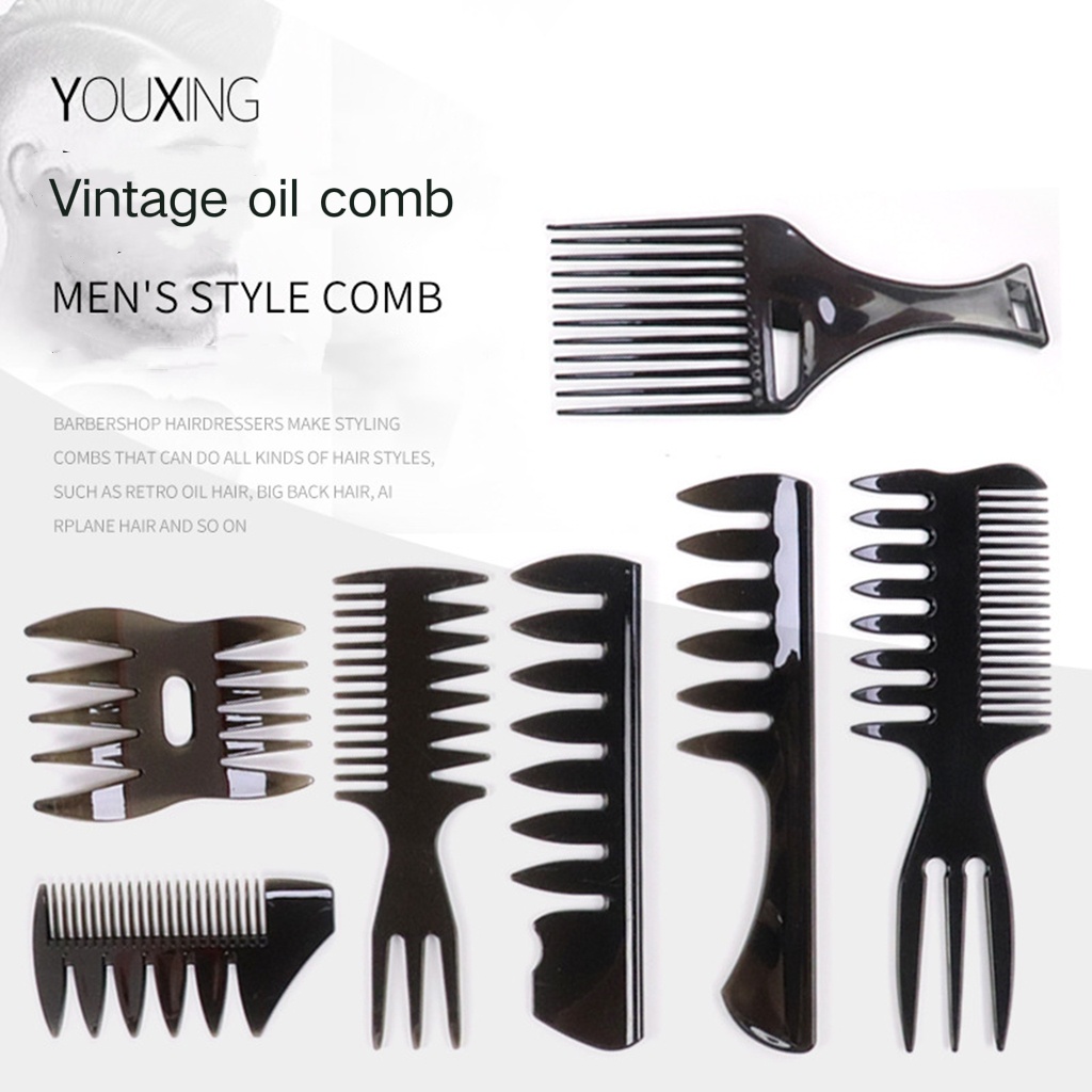 Professional Double Side Tooth Combs Fish Shape Hair Brush Barber Hair  Dyeing Cutting Coloring Brush Wide | In Short Dual Side Tooth Detangling  Curly Hair Comb Retro Back Head Styling Beard Oil