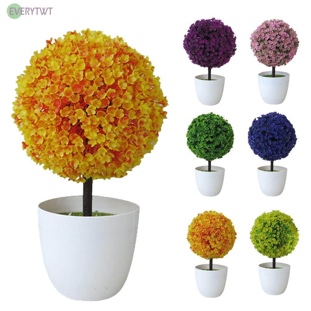 Fake Artificial Potted Plant Bonsai Flower Pine Trees Wedding