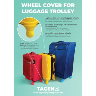 Luggage Wheel Cover, (S) & (L) Sizes, 4 Pieces/Set. Made of Silicone
