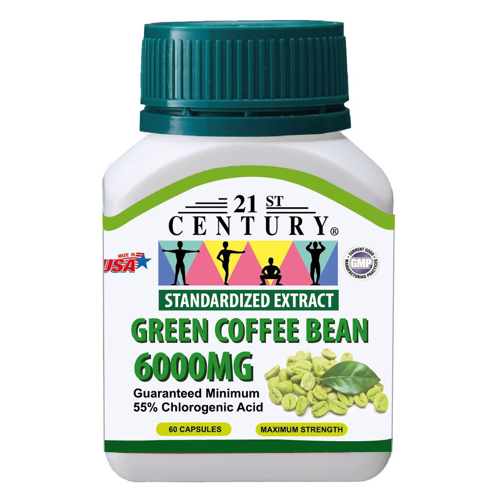 Green Coffee Bean Extract 6,000Mg, 60 Capsules, Freezed Dried Shopee Singapore