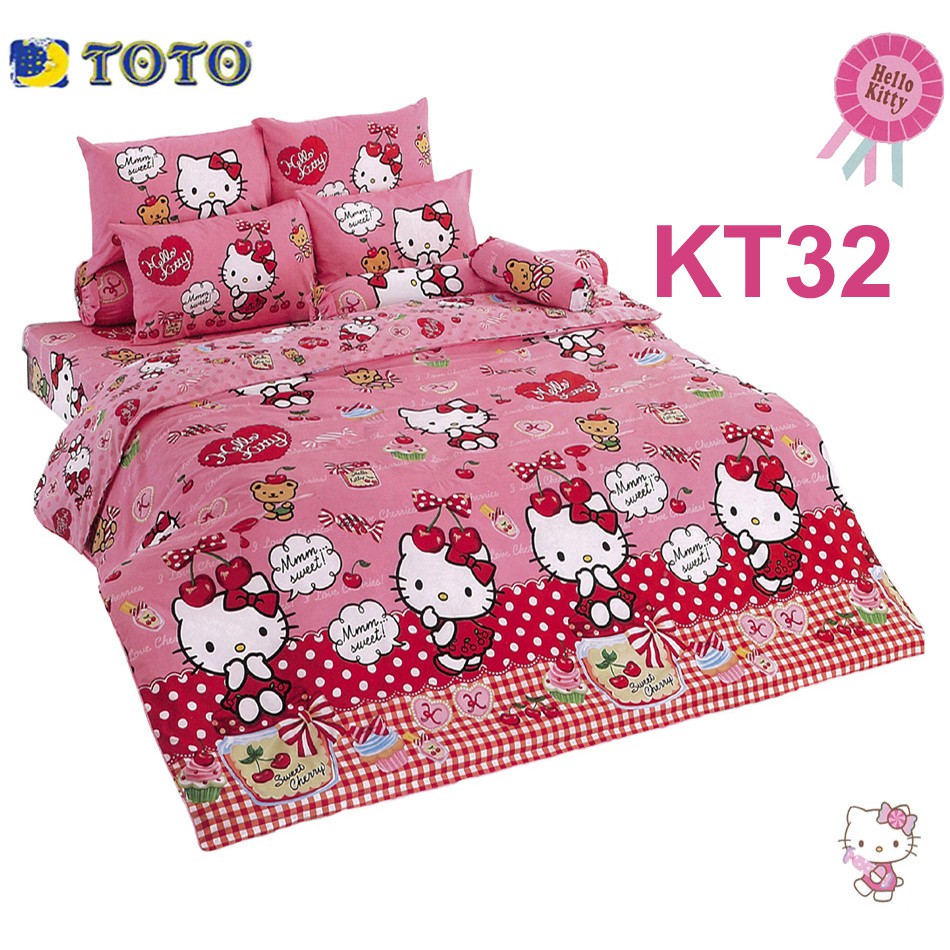 Hello Kitty King Quilt Cover Set Fitted Bedsheet License