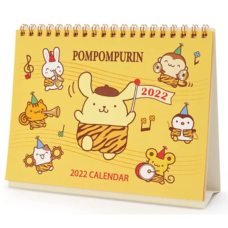 Sanrio Characters Desk Top Ring Calendar 2022 Sanrio kawaii NEW Kitty Purin