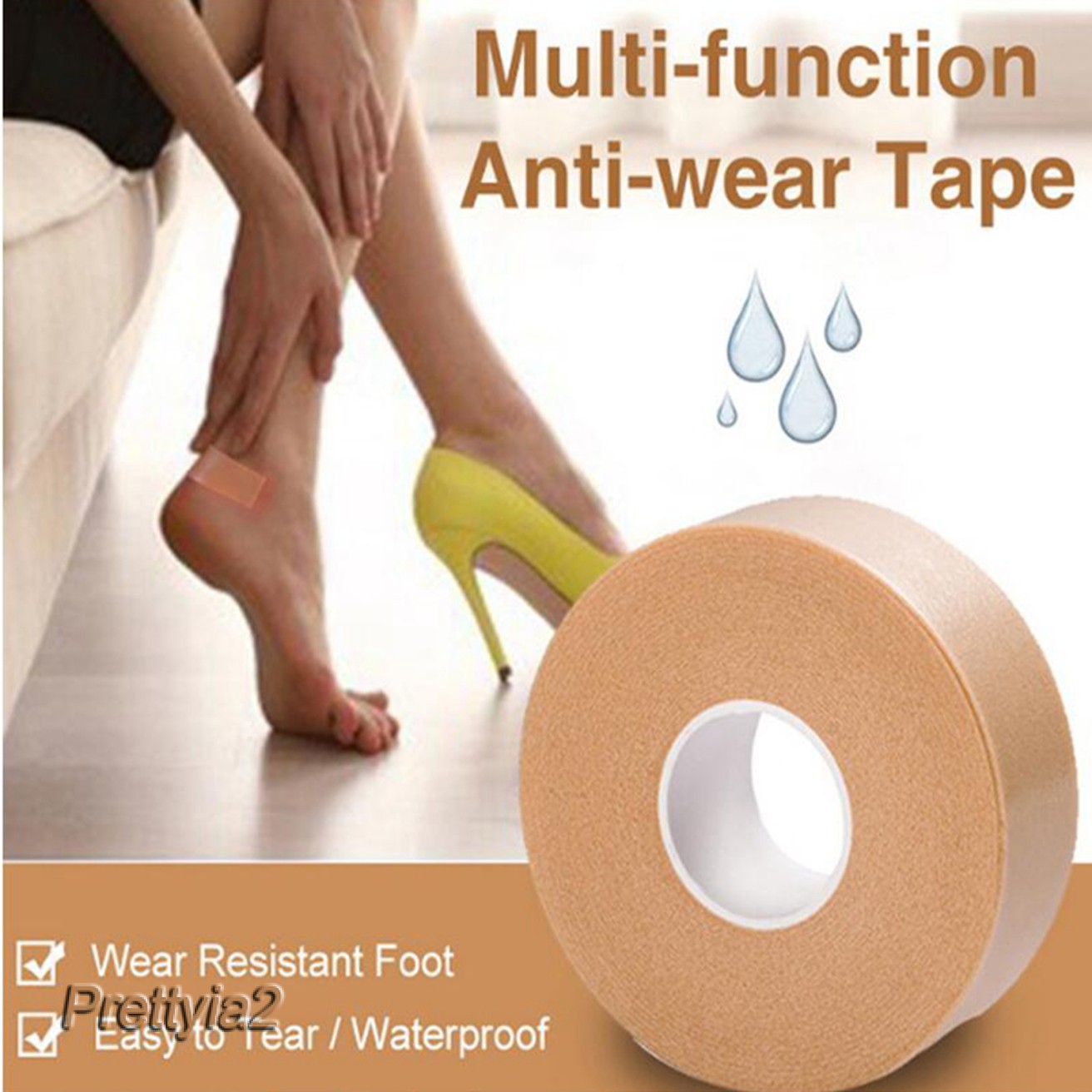Foot Heel Sticker Skin Bandage with Extra Templates Anti-wear Blister Pads gift