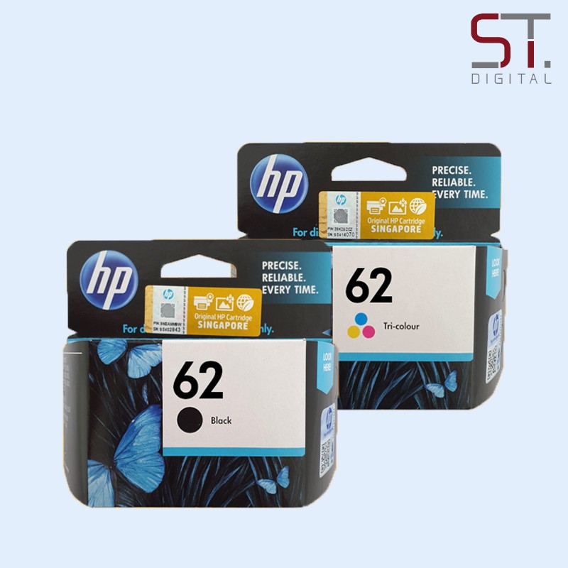 Hp 62 Black Tri Color Ink Cartridge For Hp Officejet Envy Printers Hp62 Hp Envy 5540 5542 8619