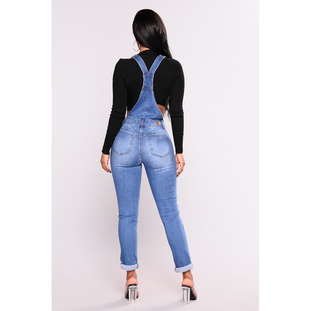 plus size denim jumpsuit