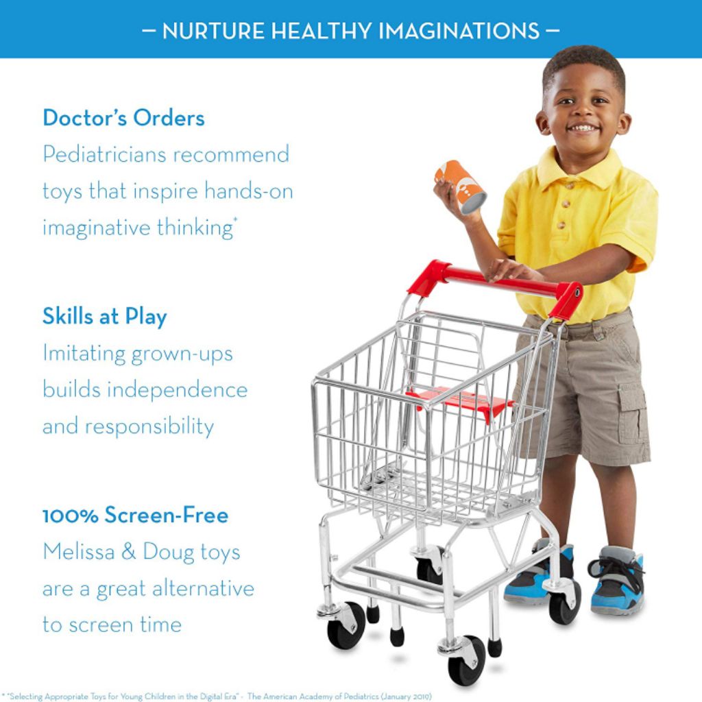 melissa and doug toy shopping cart