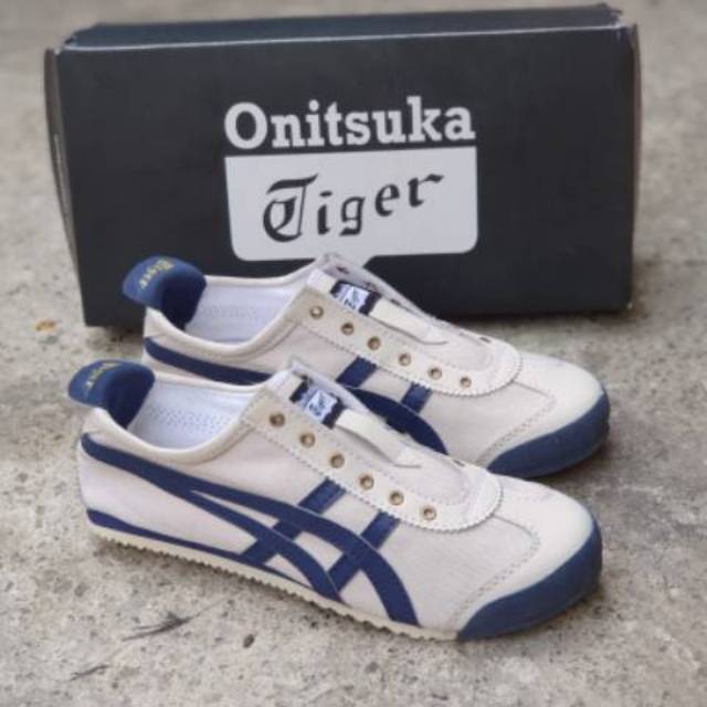 onitsuka cream navy