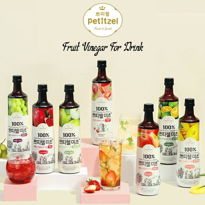 [Petitzel] CJ Fruit Vinegar Drink 900ml 7 Flavors Shopee Singapore