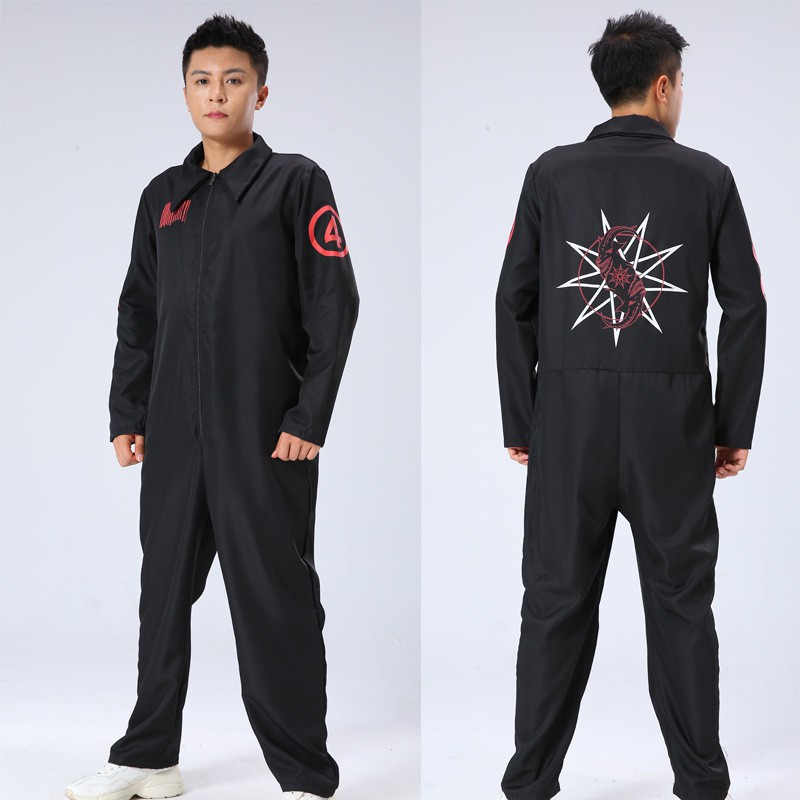 Halloween Cos Live Knot Band Clothes Cosplay Jumpsuit Cosplay Costume SlipKnot C 