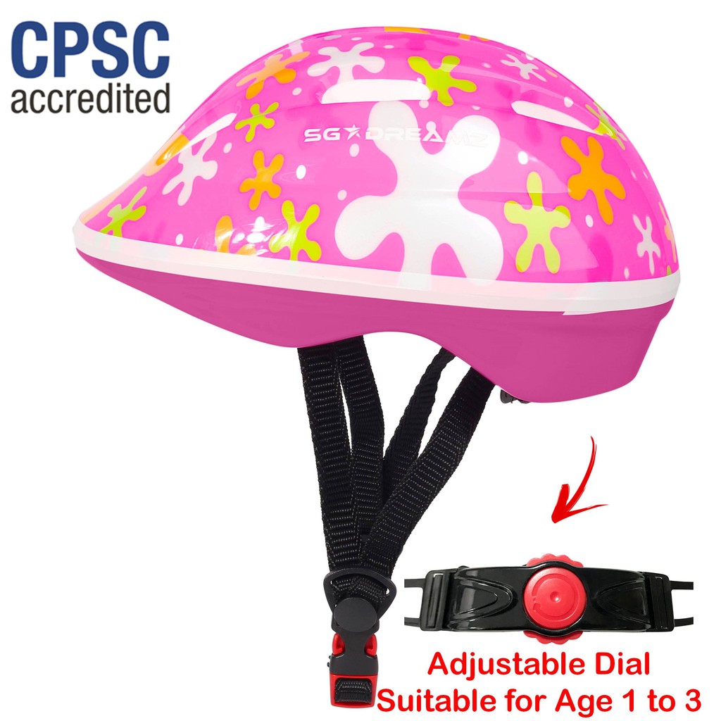 Ages 3 to 7 Multi-Sports with LED Safety Light Comes in Great Looking Package Perfect for Gift Kids Helmet CSPC Certified for Safety Adjustable from Toddler to Youth Size
